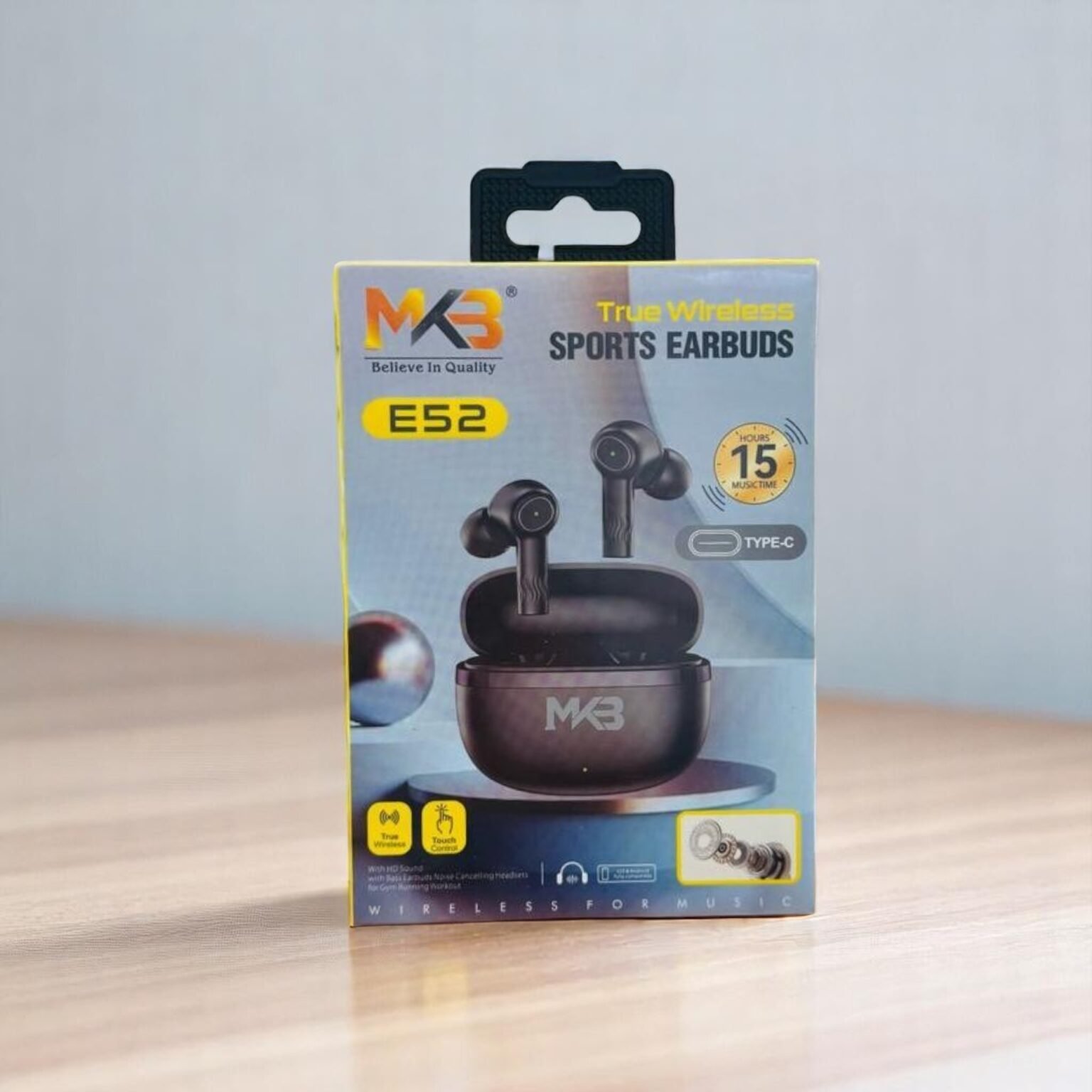 MKB E52 True Wireless Earbuds – Black